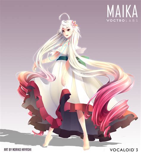 Image Vocaloid3 Maika Beach Dress Version By Noririn Hayashi D6w485f