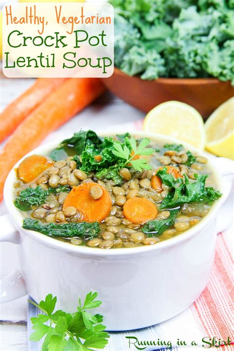 vegetarian crock pot lentil soup