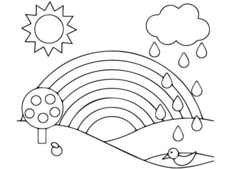rainbow coloring pages printable