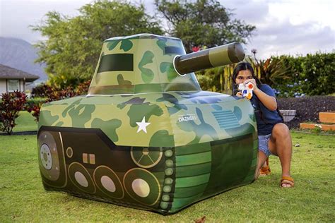 inflatable army tank   perfect  nerf wars kids activities blog