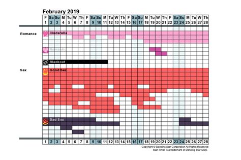 instant personal romance and sex calendar