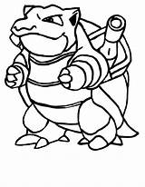 Pokemon Coloring Blastoise Pages sketch template