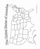 States United Coloring America Getdrawings sketch template