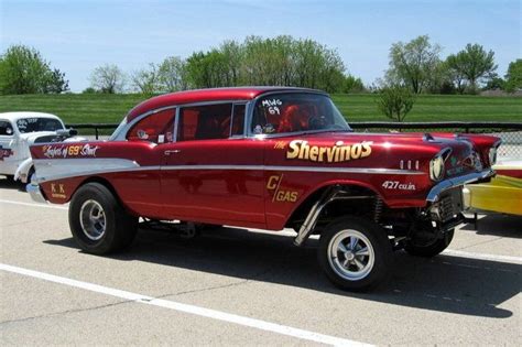 55 Chevy Gasser 55 56 57 Chevy Gassers Hot Rods Cars