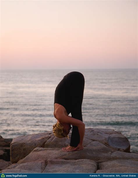 Standing Forward Bend Yoga Pose Asana Image By