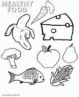 Coloring Healthy Food Pages Printable Foods Picnic Sheets Unhealthy Protein Health Children Preschool Colouring Print Sheet Group Template Kids Grains sketch template