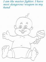 Naughty Kids Coloring Babies Pages Printable Pdf Open Print  sketch template