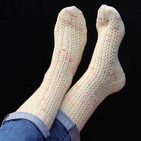 socks with holes in pattern by louleigh relaxing socks