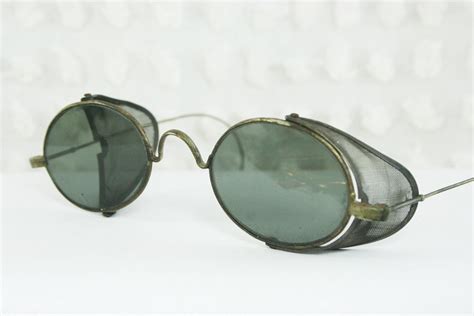 Antique 1800 S Sunglasses Steel Oval Early Optical By Diaeyewear