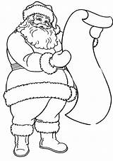Coloring Santa List Pages Wish Claus Kids Read Christmas Printable Print sketch template