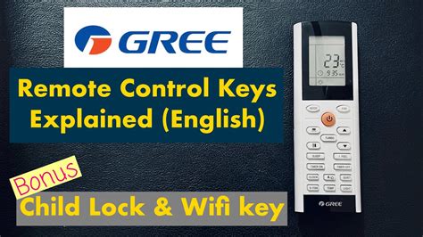 english    gree ac remote control function gree dc inverter ac remote settings