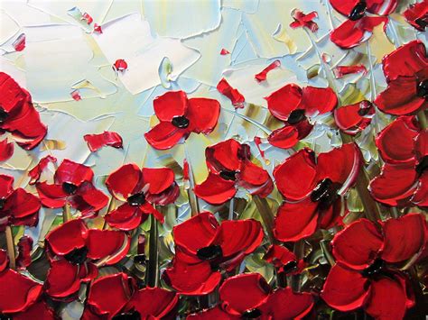 Summer Red Poppies Painting By Christine Krainock