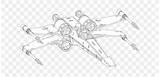 Wing Fighter Xwing Starfighter Favpng sketch template