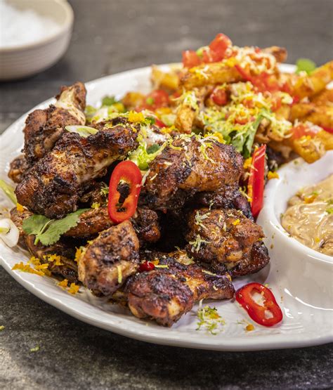 Easy Jerk Chicken Wings And Dutty Loaded Fries Ainsley Harriott