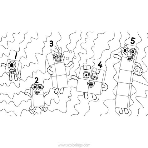 numberblocks coloring pages  xcoloringscom