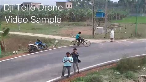 dji tello drone sample video footage  india youtube