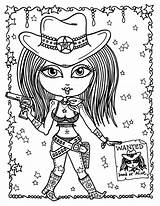 Digi Cardmaking Cowgirls sketch template