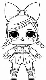Surprise Coloring Lol Confetti Series Pop Pages Doll sketch template