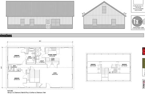 lovely simple metal building home   sq ft hq plans
