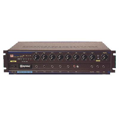 royal pce series  mono power transiter mixer amplifier  watts