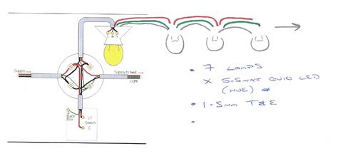 mains wiring downlights diagram  wiring diagram  schematic