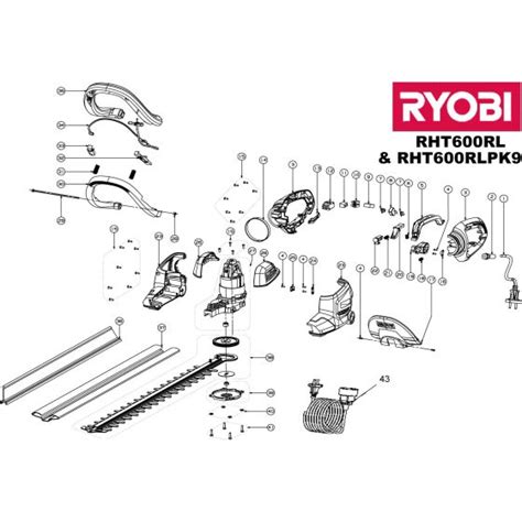 Buy A Ryobi Rht600rl Spare Part Or Replacement Part For Your 500watt