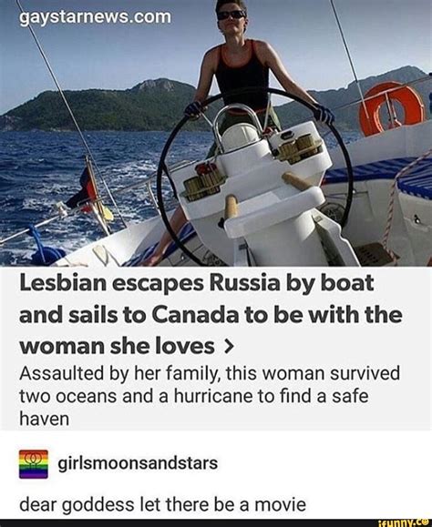 Ta Ss I Lesbian Escapes Russia By Boat And Sails To