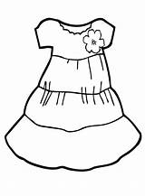 Dress Coloring Pages Lady Printable Dresses Kids Beautiful Fashion sketch template