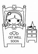 Well Soon Coloring Pages Printable Cards Color Mom Better Feel Sheets Girl Template Print Kids Card Colouring Momjunction Getcolorings Books sketch template