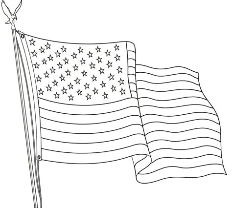 coloring pages american flags