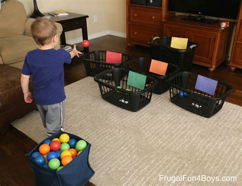 ball games  kids ideas  active play indoors frugal fun