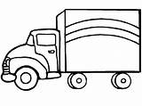 Lastwagen sketch template