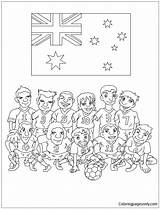 Pages Team Coloring Korea Australia Serbia Denmark Color Cup France Japan Germany Brazil Republic Coloringpagesonly Kids Printable sketch template