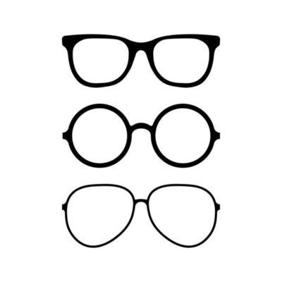 glasses vector art icons  graphics