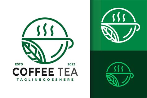 coffee  tea logo design brand identity logos vector modern logo