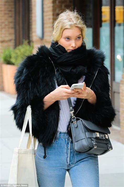 Elsa Hosk Highlights Her Long Legs In Cropped Jeans And