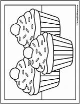 Cupcake Trio sketch template