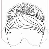 Masker Prinsessen Prinses Bezoeken sketch template