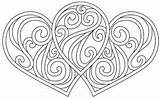 Urbanthreads Embroidery Hearts sketch template