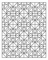 Geometric Quilter sketch template