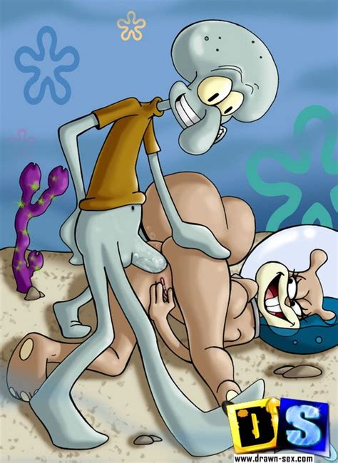sandy gets butt fucked by squidward and spongebob then gets her pussy cleaned cartoontube xxx
