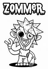 Coloring Pages Moshi Monster Zommer Waldo Printable Poppet Cute Color Getcolorings sketch template