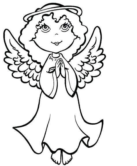 guardian angel coloring page  getdrawings