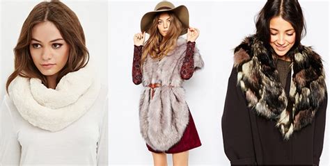 outfits    ways  wear  faux fur scarf college fashion