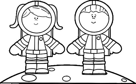 awesome astronaut boy girl coloring page coloring pages  girls