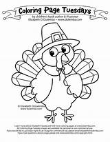 Gobble Coloring Tuesday Dulemba Thanksgiving sketch template