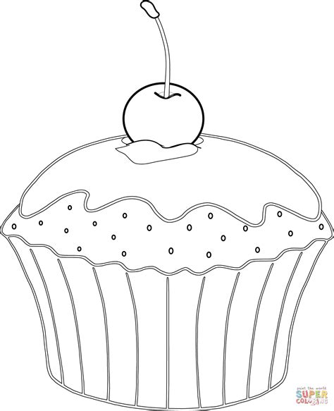 muffin coloring pages coloring home