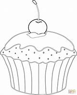 Muffin Coloring Pages Cupcake Ausmalen Ausmalbilder Ausmalbild Bilder Mit Color Zum Cherry Ausdrucken Kirsche Von Printable Kinder Supercoloring Para Und sketch template