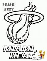 Coloring Nba Basketball Pages Boys Library Clipart Miami Heat Drawing Logo Popular sketch template