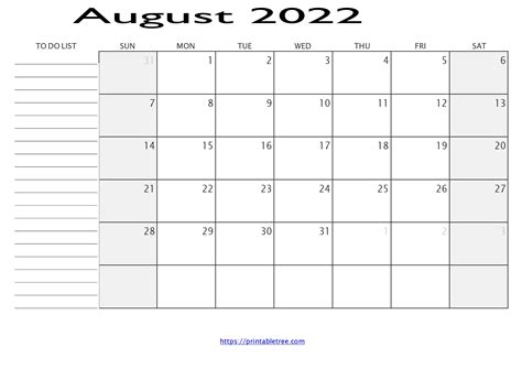 printable august  calendars wiki calendar august